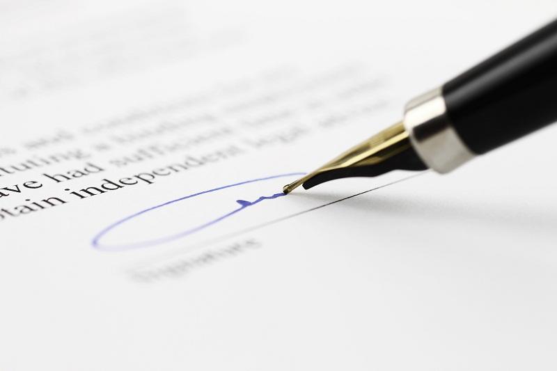 Podpis na dokumentach